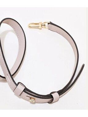 Michael Kors Adjustable Crossbody Strap Beige Leather Gold Hardware Replacement